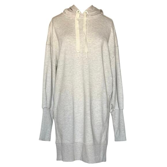 Athleta Mala Hoodie Dress, Light Oatmeal Heather SIZE S - Picture 5 of 13